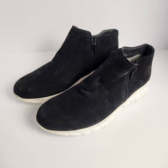 Naot Shoes - Naot Women's Zodiac Black Leather Comfy Ankle Sneakers Size 41 (10-10.5)